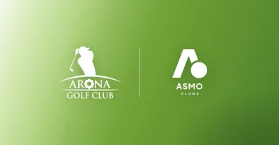 Il logo di Arona Golf Club accanto a quello di ASMO Clubs