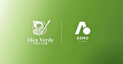 Il logo di Idea Verde Golf Club accanto a quello di ASMO Clubs